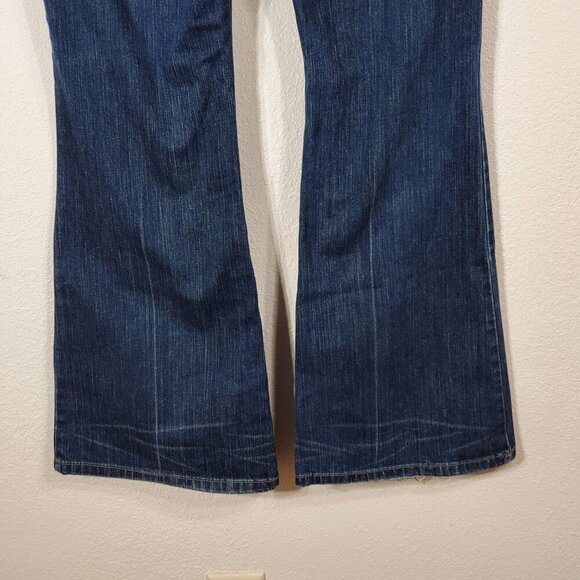 Maurices Molli Flare Womens Jeans 11/12 Long Dark Wash Denim RN 117476 - Picture 6 of 10